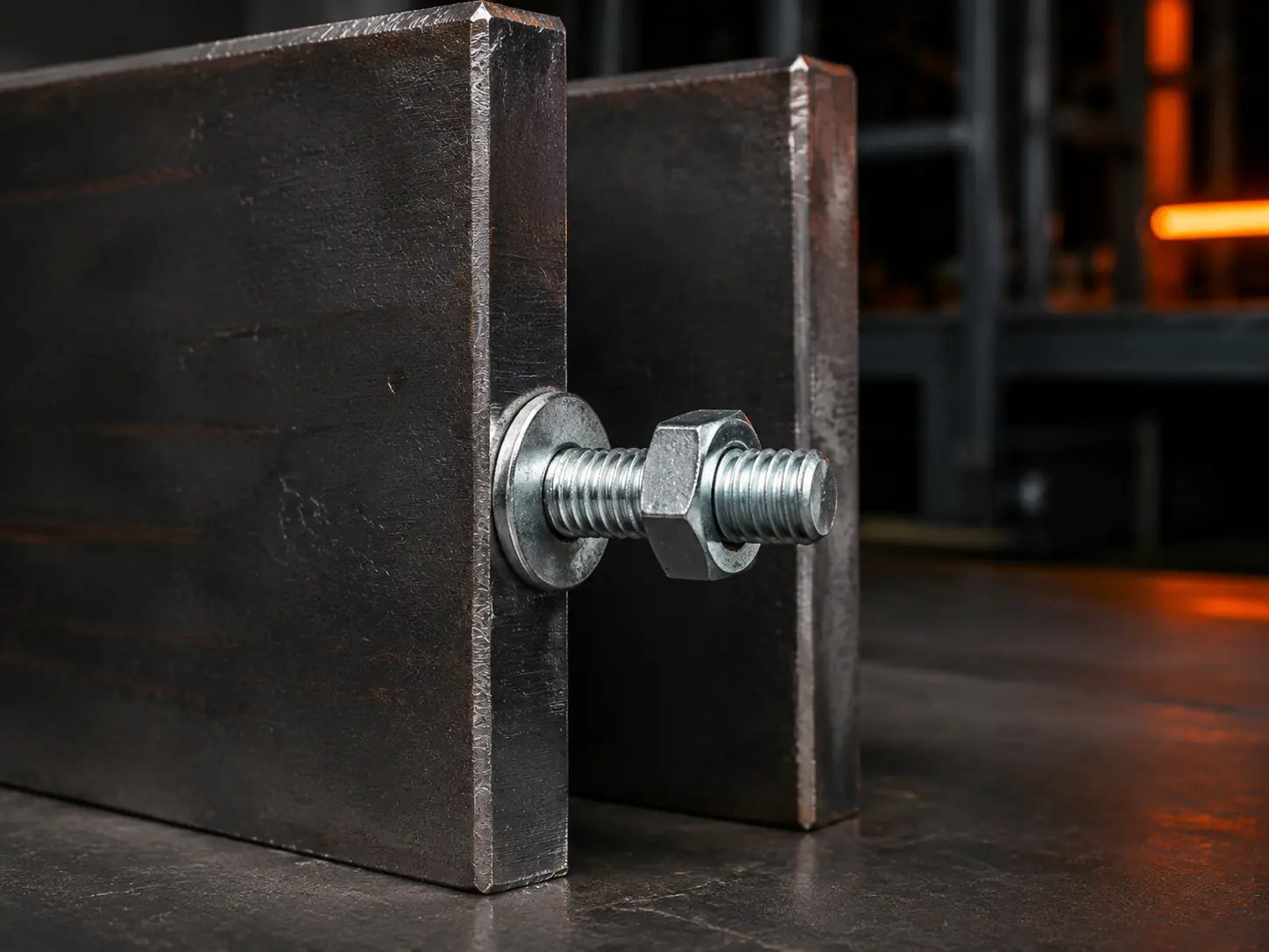 Boulon TH Cadmié — assemblage de pièces en acier