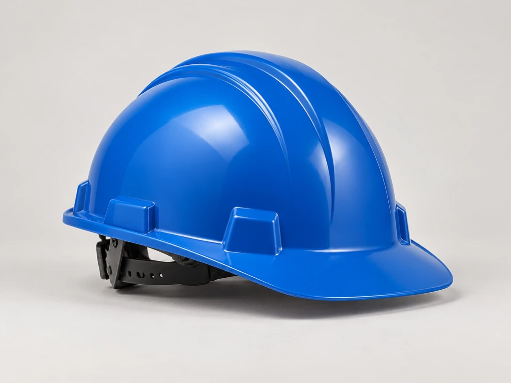 Casque de protection bleu — visuel illustratif