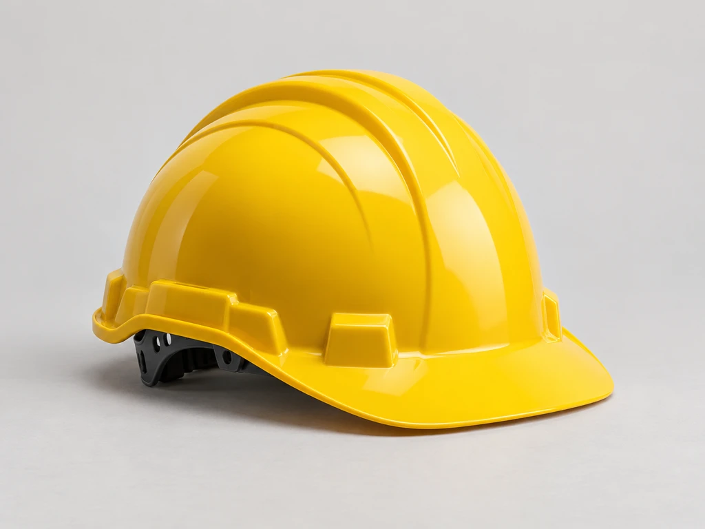 Casque de protection jaune — visuel illustratif