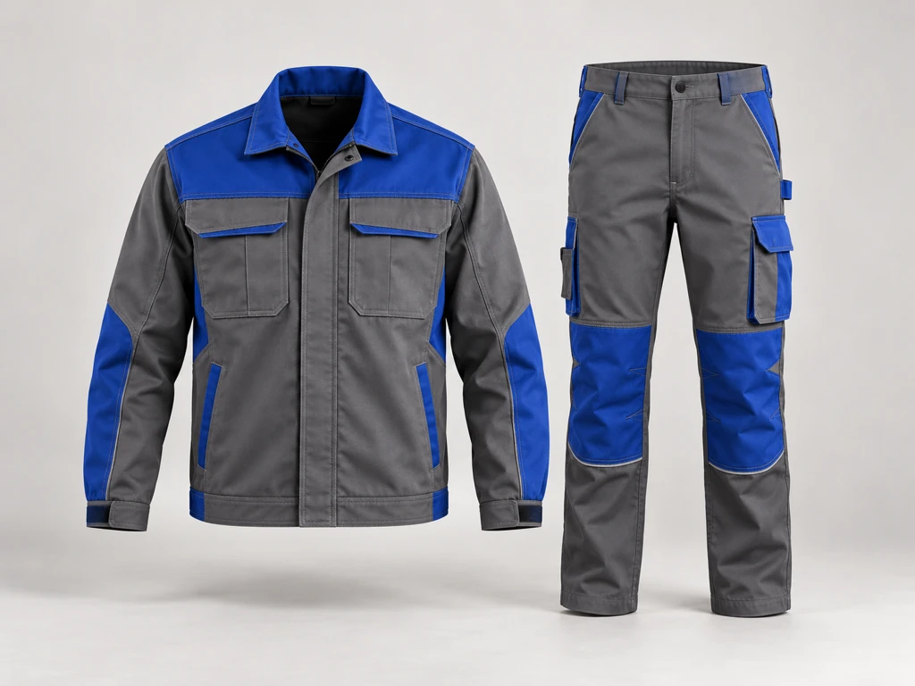 Tenue bicolore gris / bleu — visuel illustratif