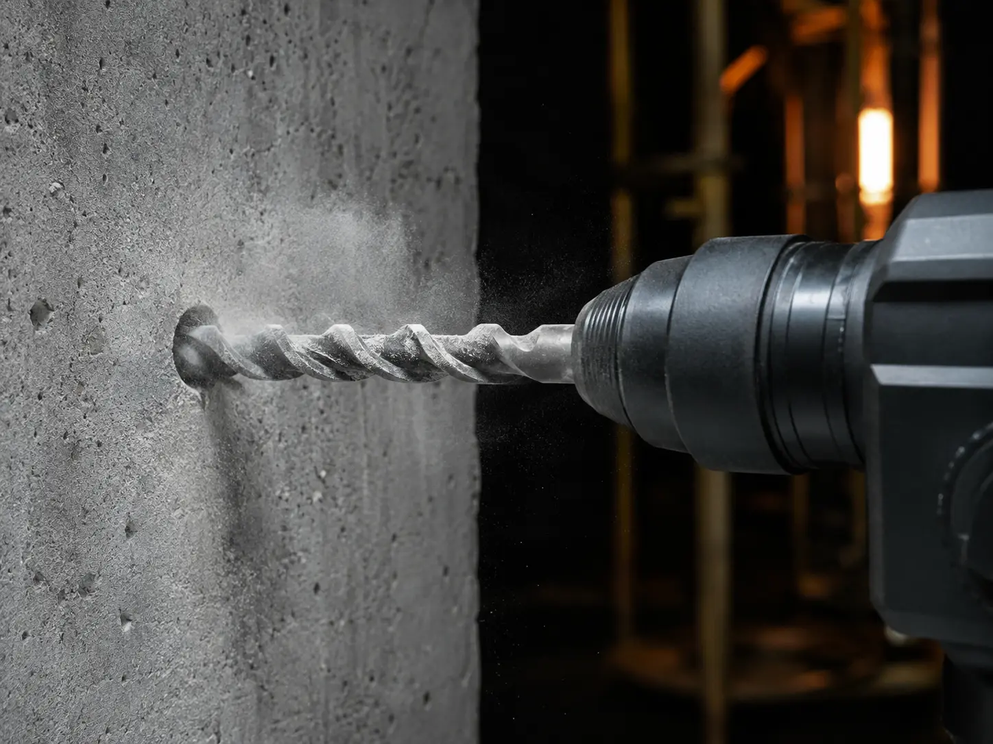 Mèche béton SDS Plus — utilisation sur béton