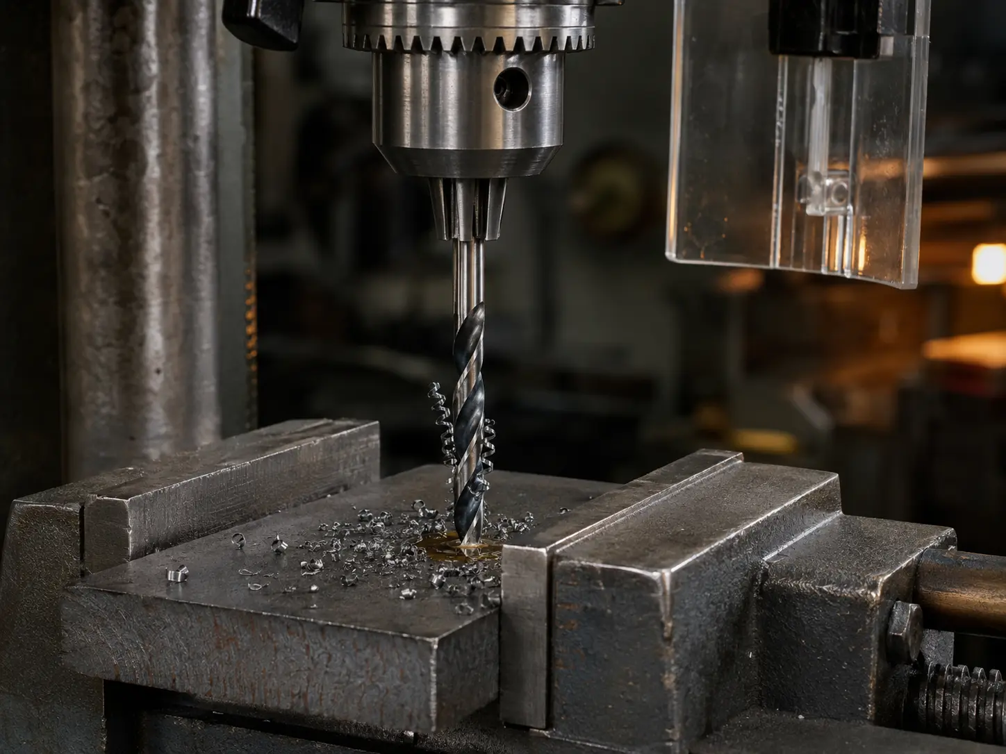 Mèche métal HSS — utilisation sur acier